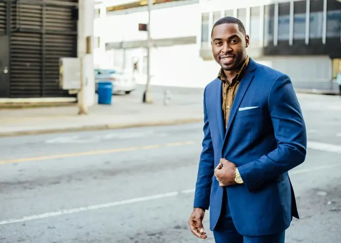 Well-groomed professional man with a fresh haircut projecting confidence